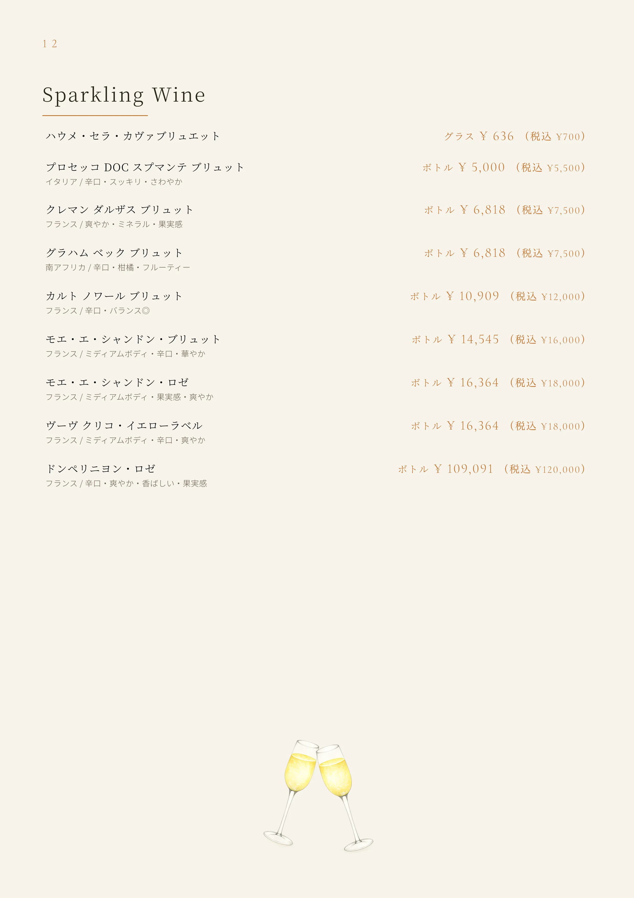 ドリンクメニュー 4